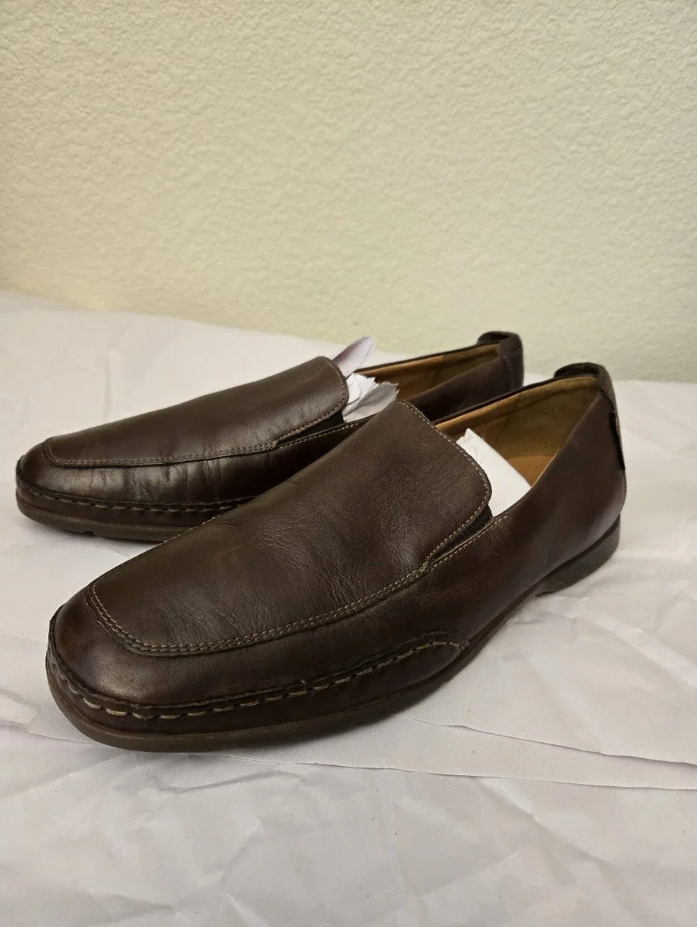Mephisto Men's Sz 10.5 Edlef Slip On Loafers Dark Brown Leather Casual To Dressy